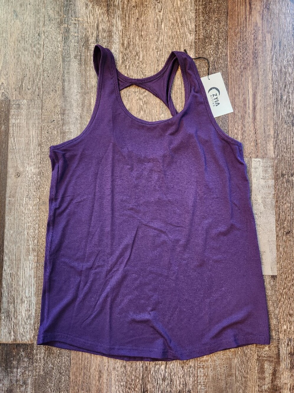 Zyia Blackberry Twist Tank Size Large